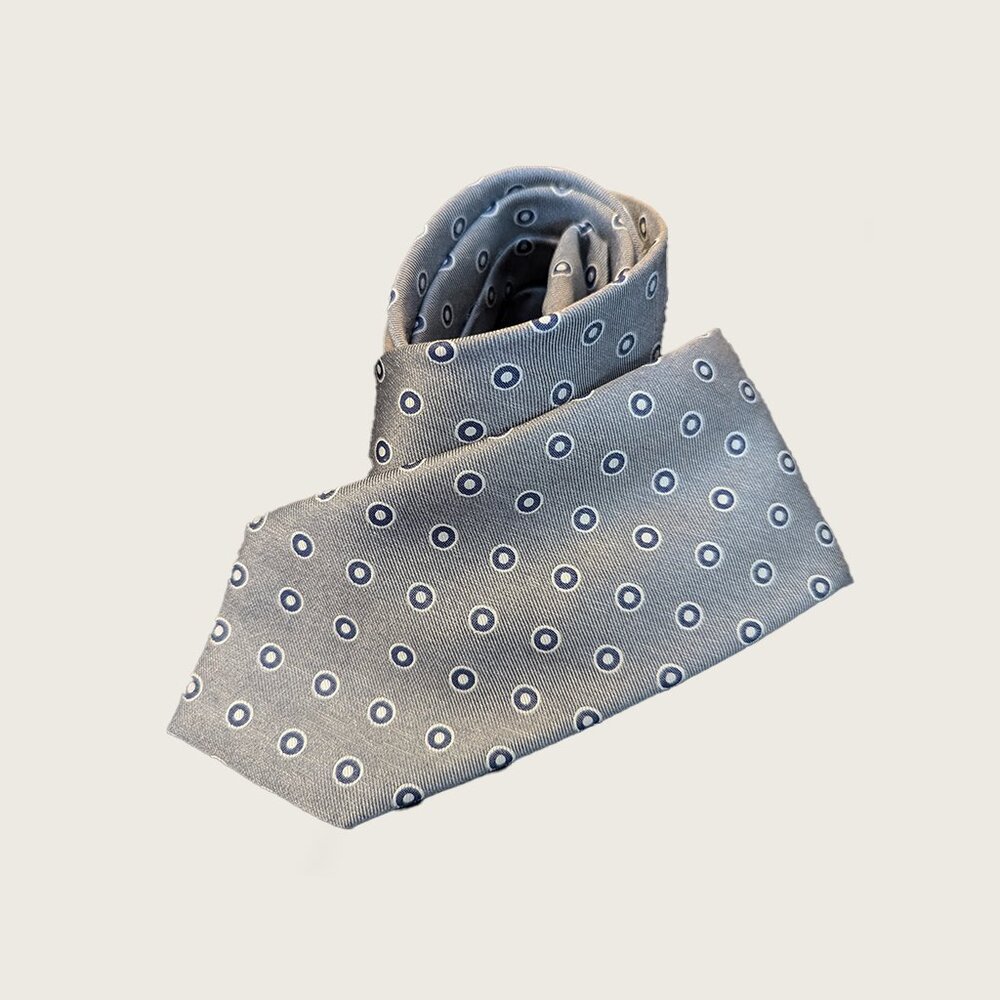 (Recent) CANALI - Round pattern silk tie